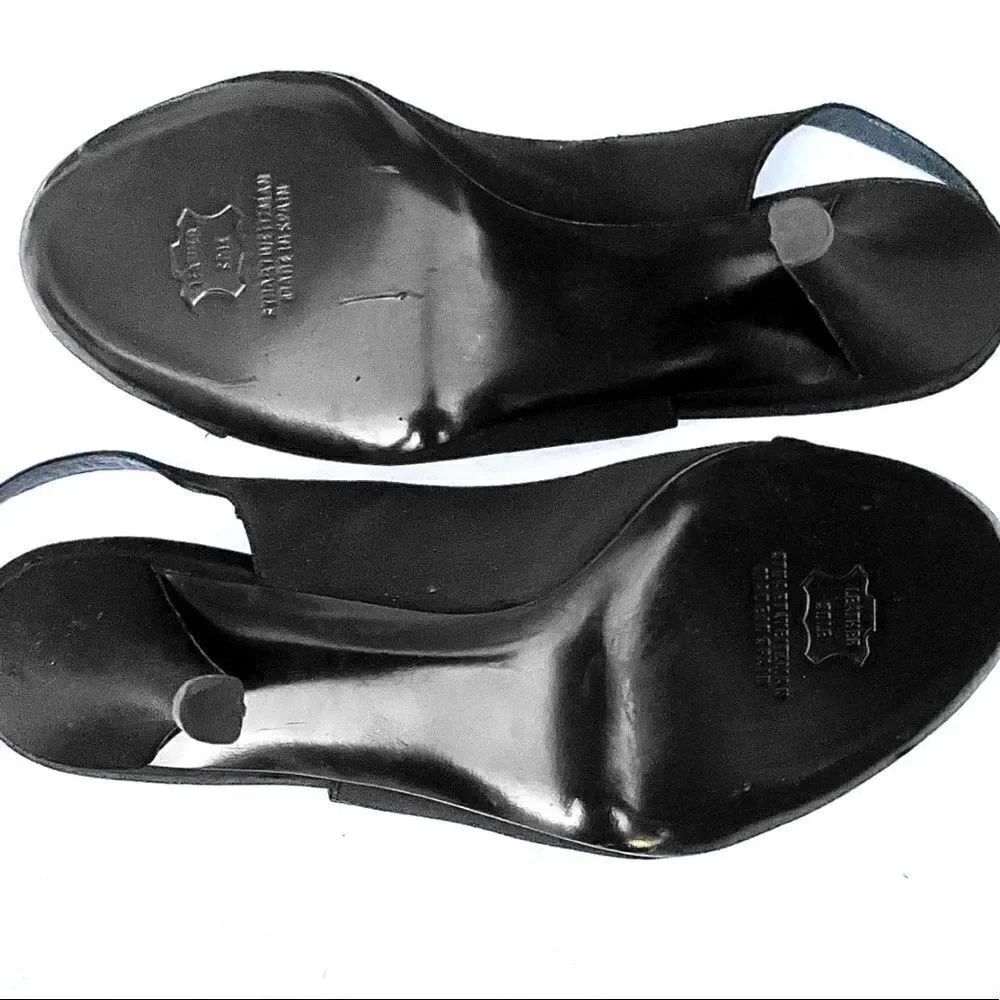 Stuart Weitzman peep Toe Sling-Back Heels - Picture 11 of 11